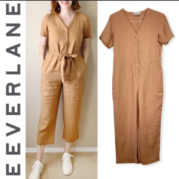 Everlane Pants & Jumpsuits Everlane Linen Jumpsuit Poshmark